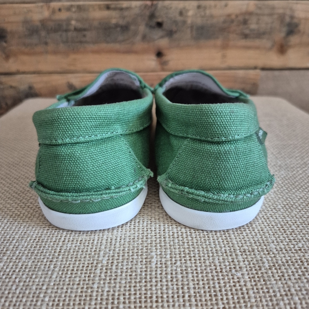 Cole Haan Penny Loafers Green Canvas Pinch Maine Classic Grand.OS Womens Sz 5.5 - Picture 7 of 13
